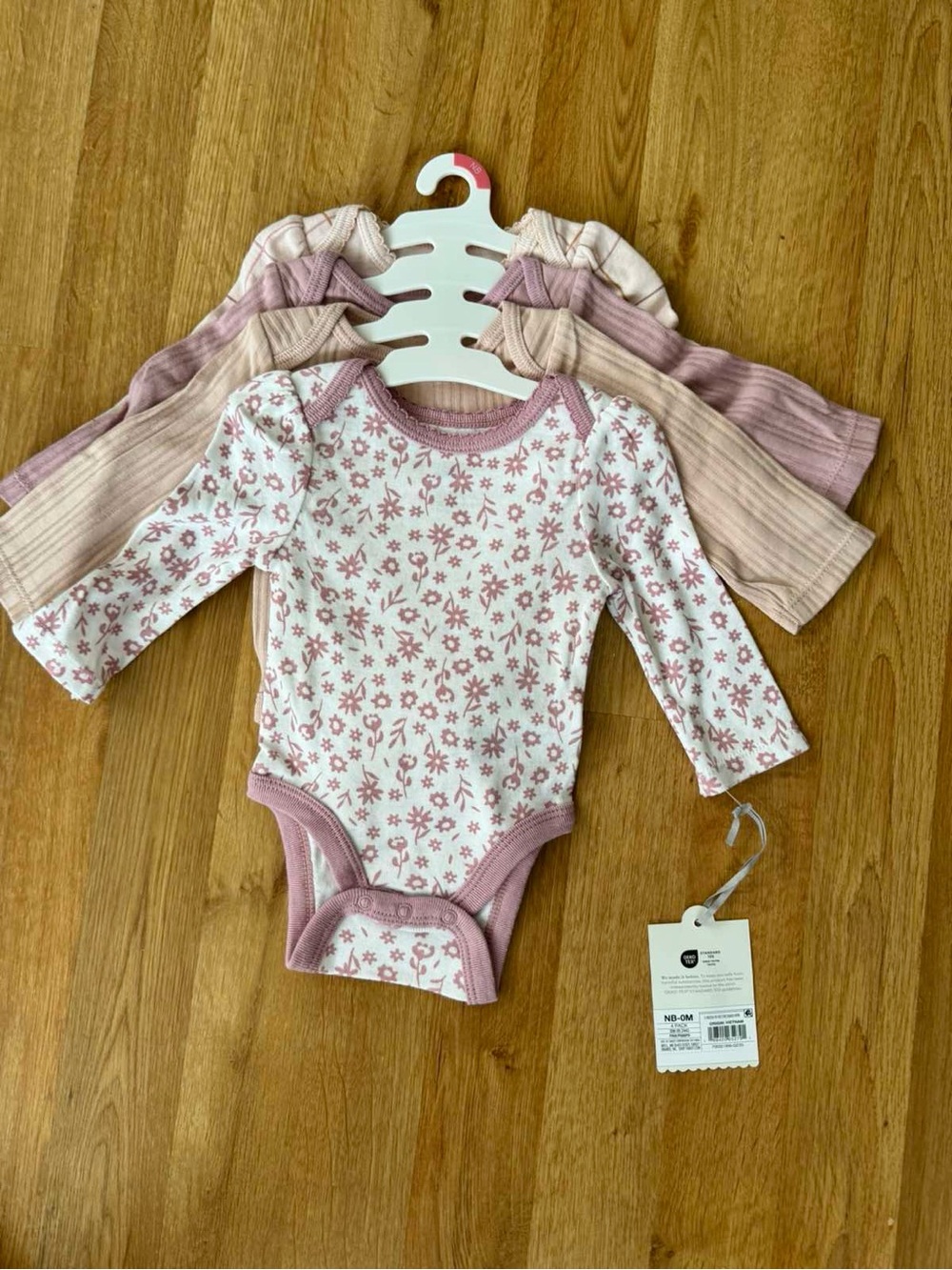 cloud island Long-Sleeve Onesies - 4 Pack